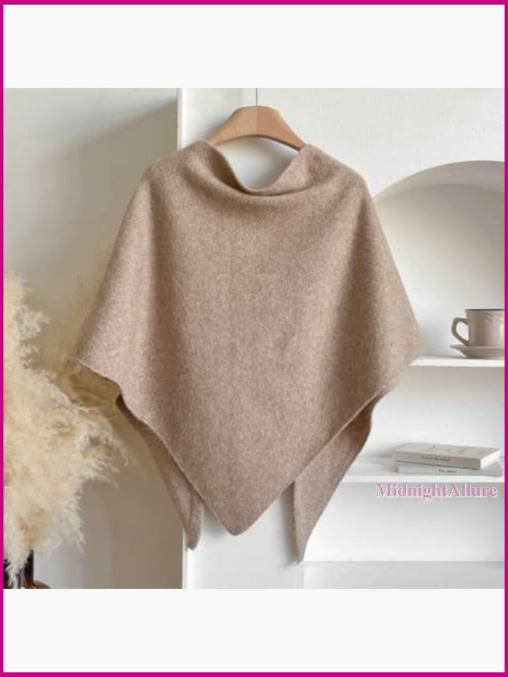 Soft Knitted Pashmina Shawl Wrap Cape Cardigan One Size All Seasons - Picture 3 of 6